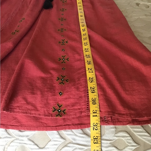 BOHO STYLE Dress, muted rusty red, ZARA, medium. - Picture 9 of 11